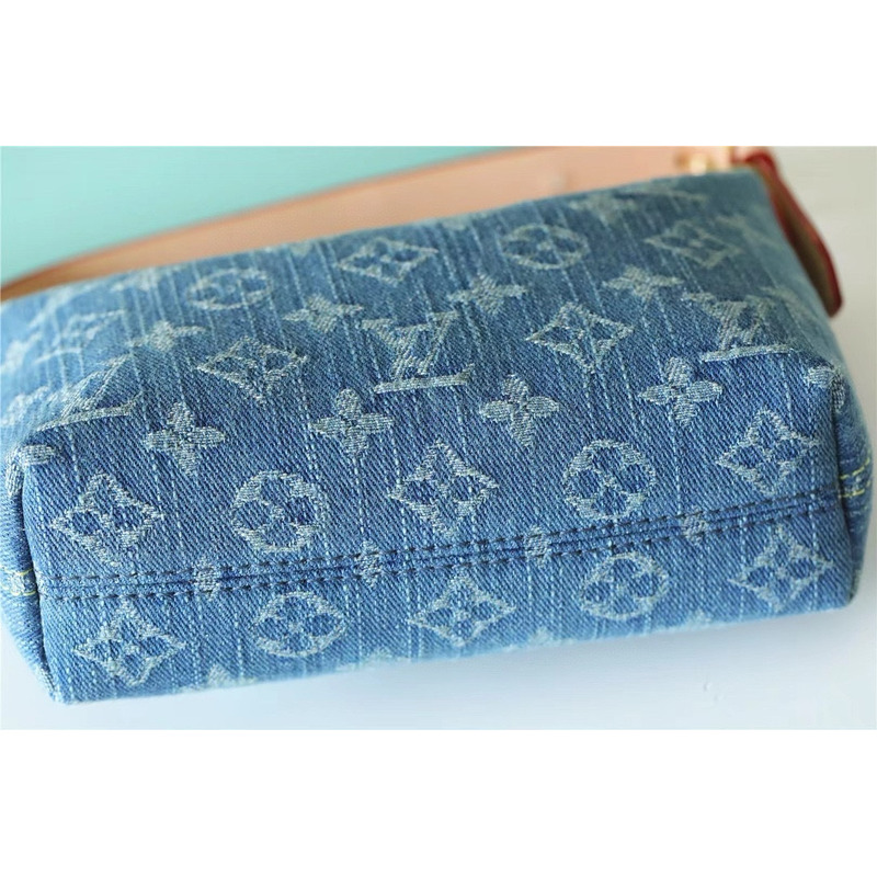 l**is V*t*n hills pochette bag denim blue