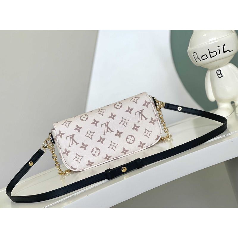 l**is V*t*n wallet on chain ivy shoulder bags monogram white