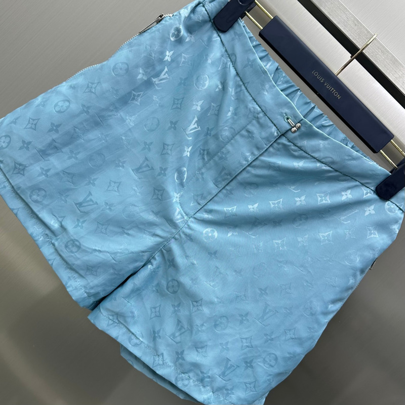 l**is V*t*n zipped hoodie jacket shorts blue