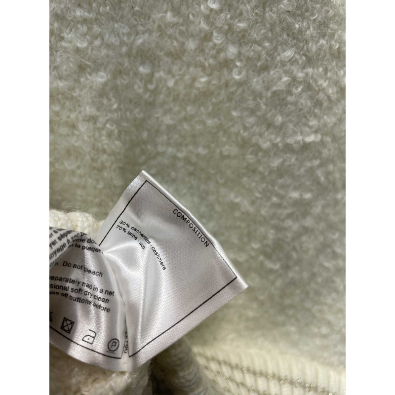 Ch*el wool jacket white