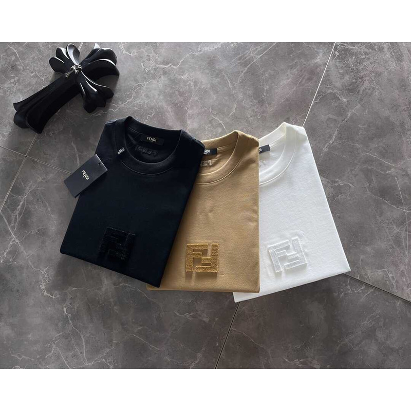 F**di logo t-shirt beige