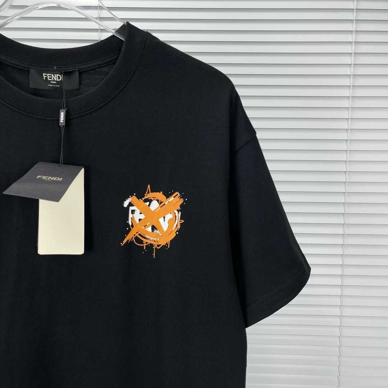 F**di cotton t-shirt black