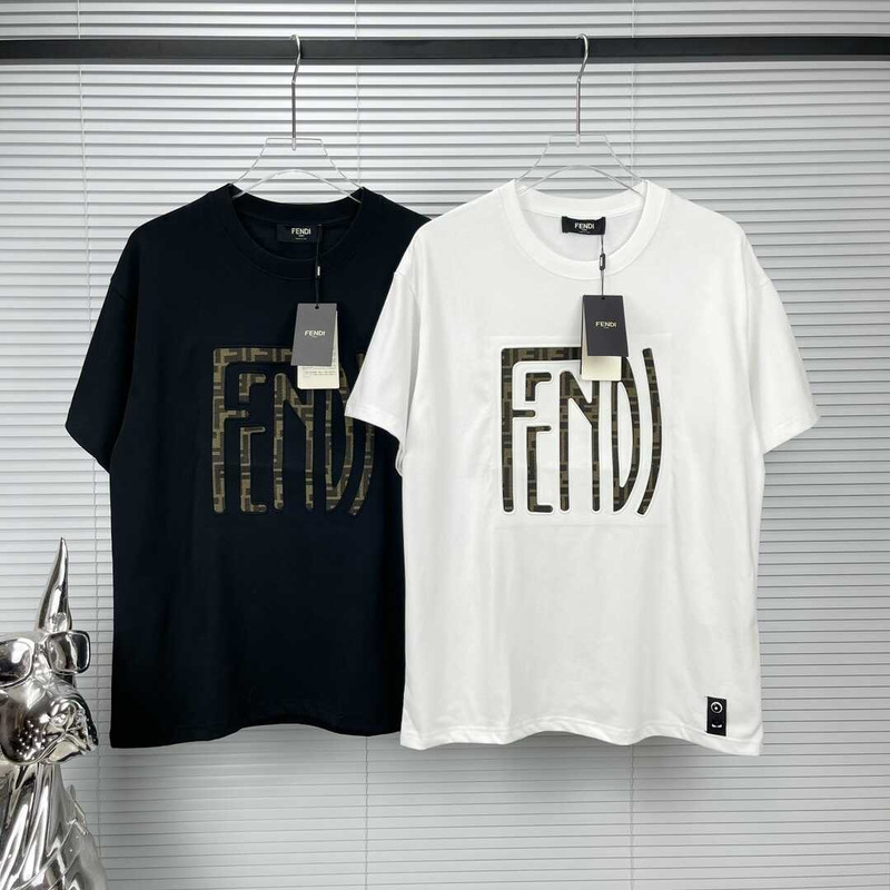 F**di cotton t-shirt black