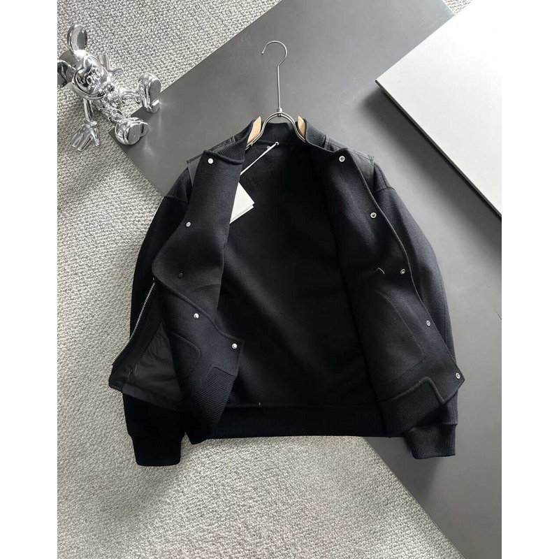 Pra*a zipped blouson jacket black