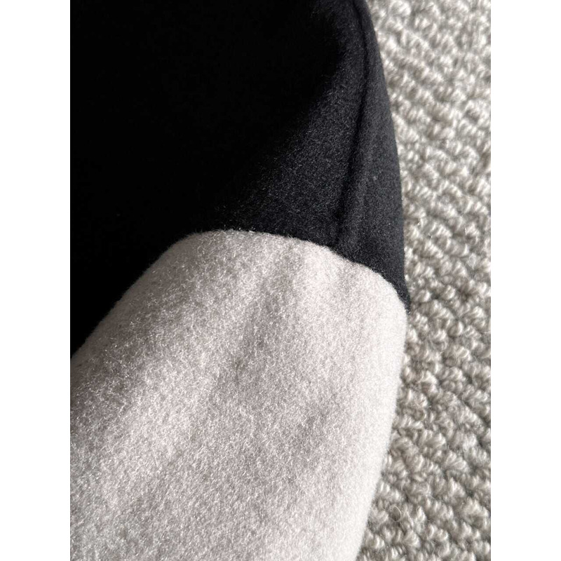 l**is V*t*n button-up jacket black and white