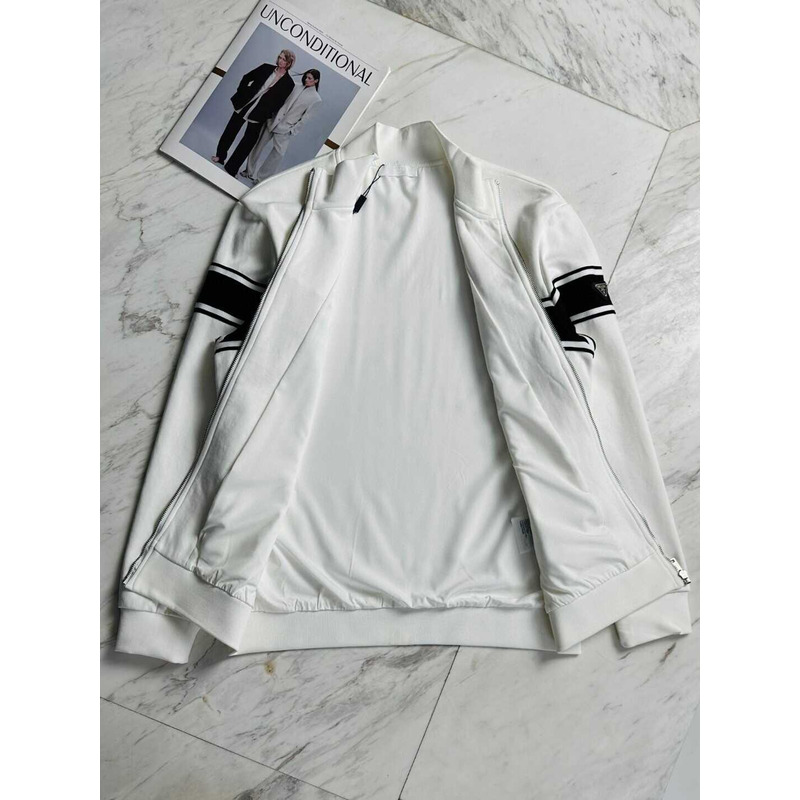 Pra*a track jacket and pants white