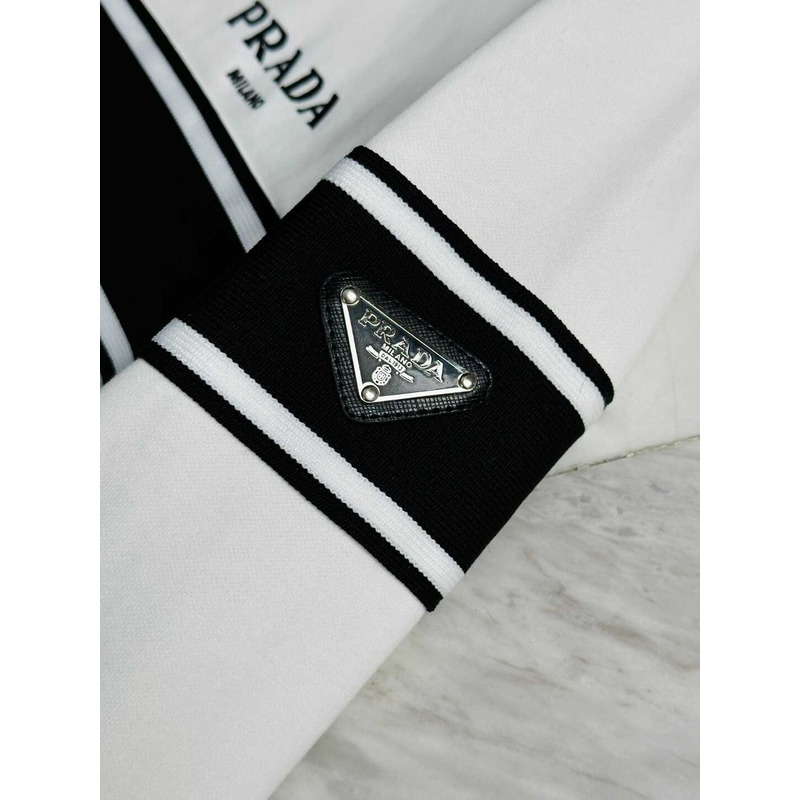 Pra*a track jacket and pants white