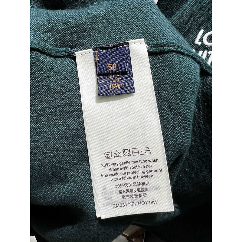 l**is V*t*n t-shirt with lv patch green