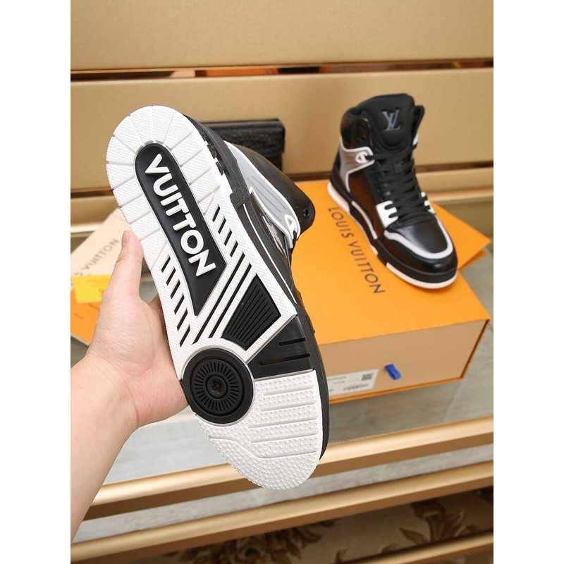 l**is V*t*n lv trainer sneaker boot calfskin black