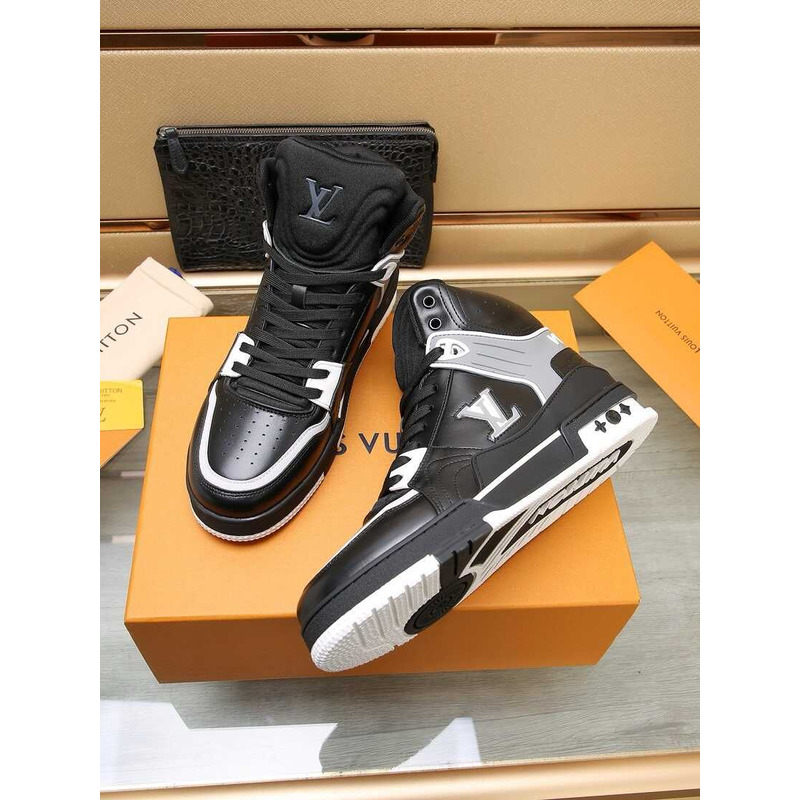 l**is V*t*n lv trainer sneaker boot calfskin black