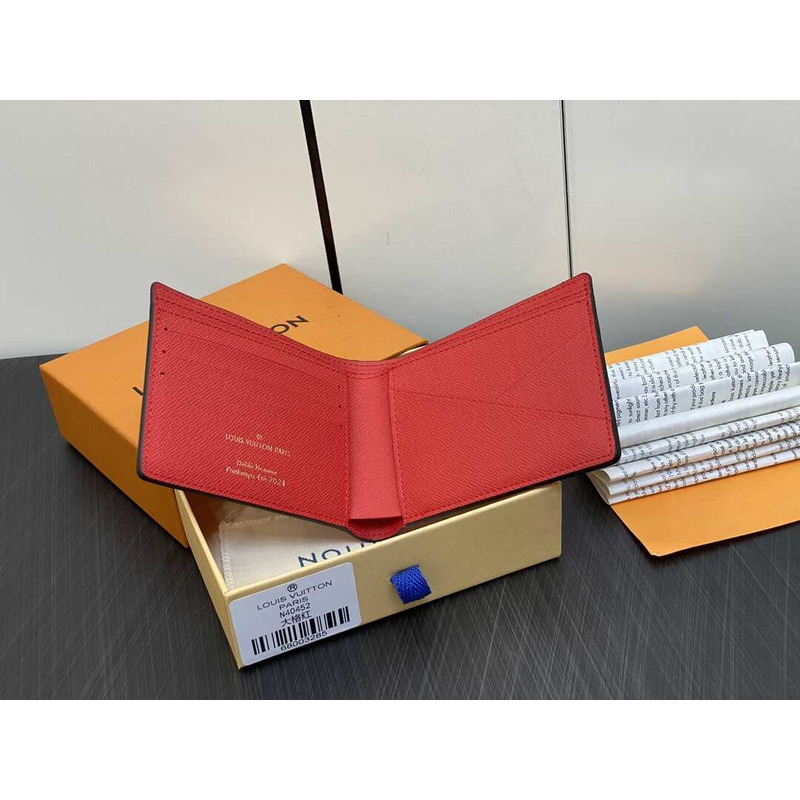 l**is V*t*n pocket organizer damier red