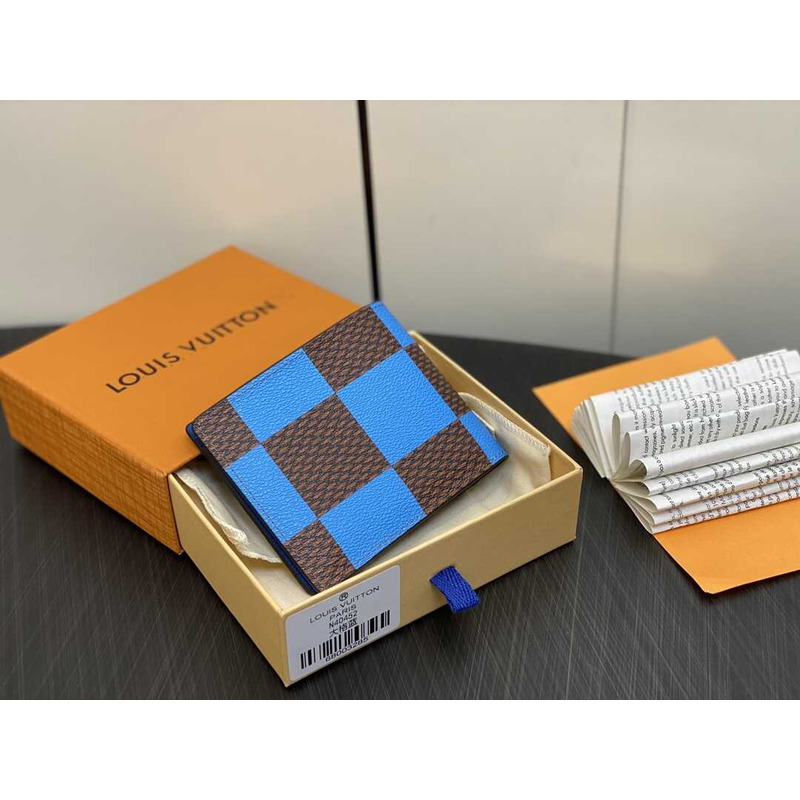 l**is V*t*n pocket organizer damier blue