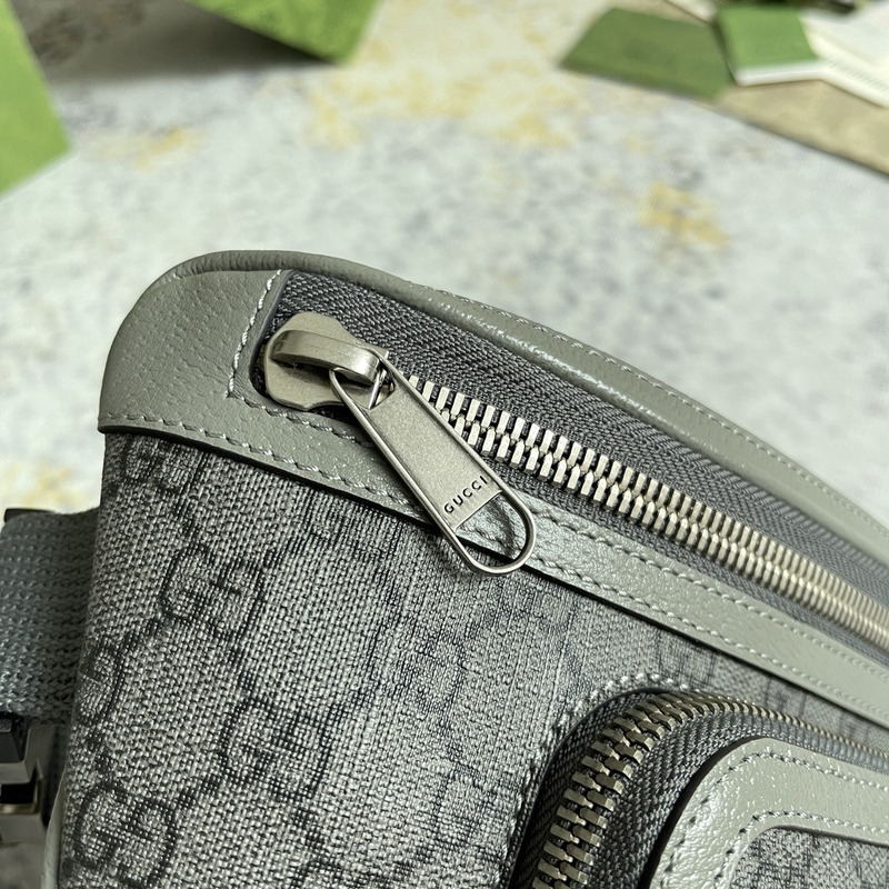 g*u*i ophidia belt bag grey and black gg S*p*e canvas