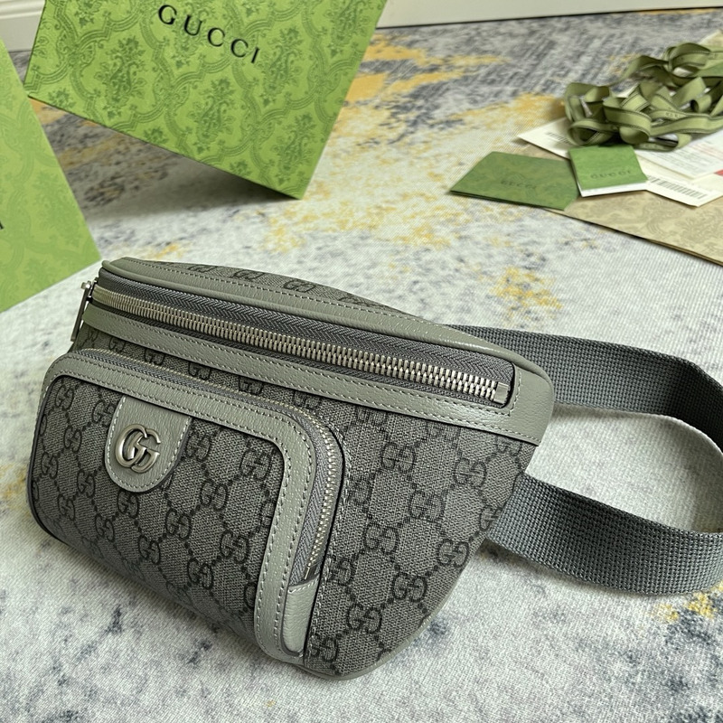 g*u*i ophidia belt bag grey and black gg S*p*e canvas