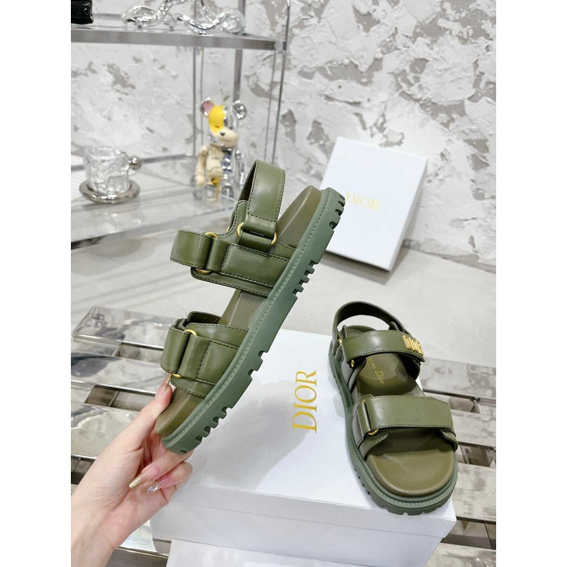 D*or D*oract sandals lambskin green