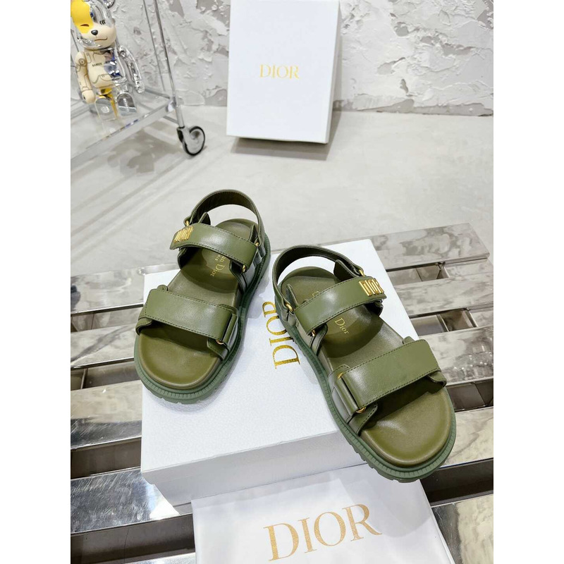 D*or D*oract sandals lambskin green