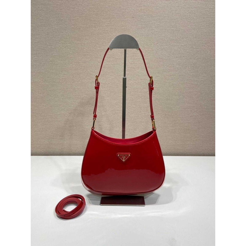 Pra*a cleo patent leather bag cherry red
