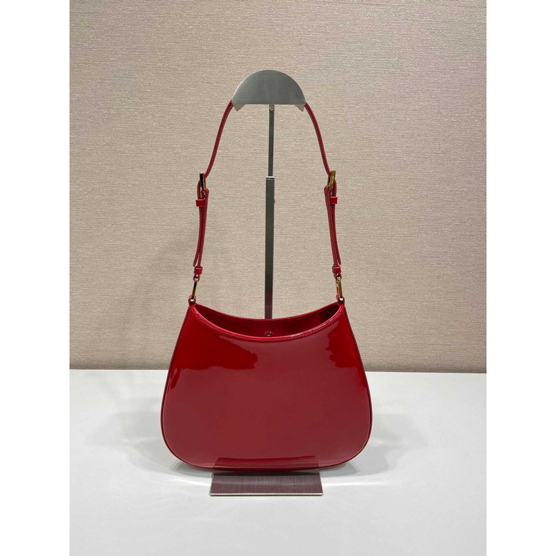 Pra*a cleo patent leather bag cherry red