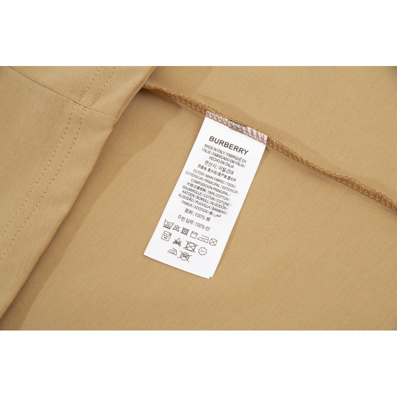 B**rry logo printed cotton t-shirt camel