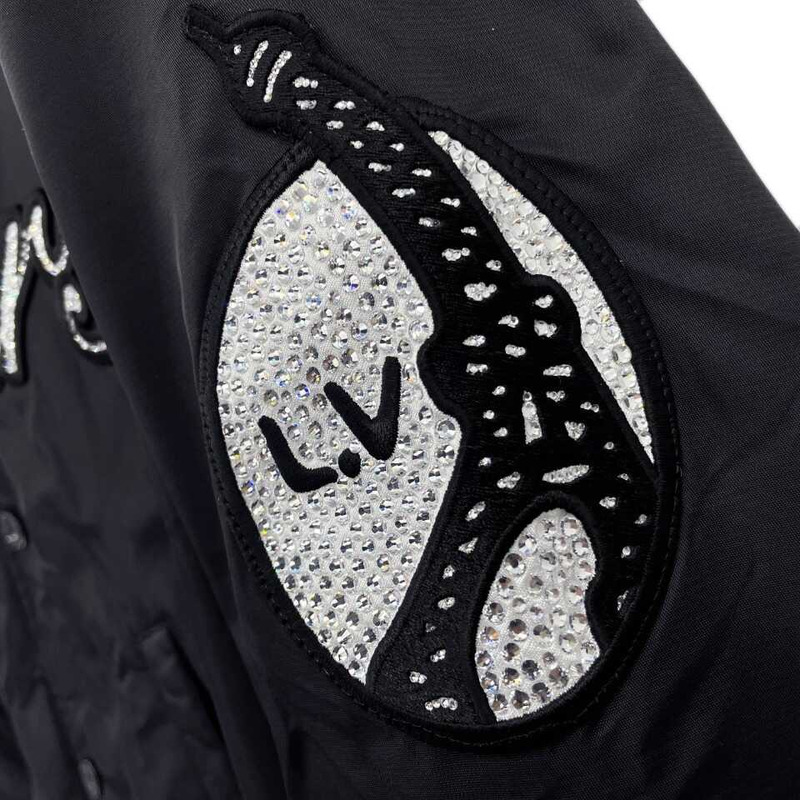 l**is V*t*n embroidered nylon baseball blouson