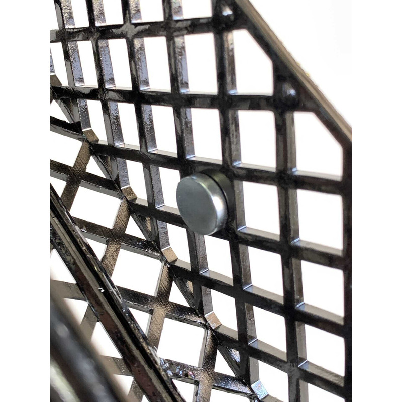 Ch*el mini evening bag strass & black metal black & multicolour