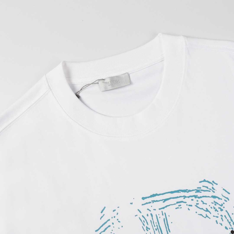 D*or cotton printed t-shirt white