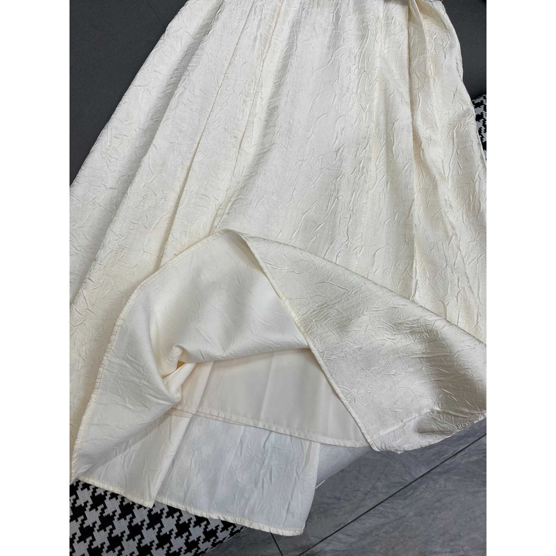 D*or belted white shirt dress