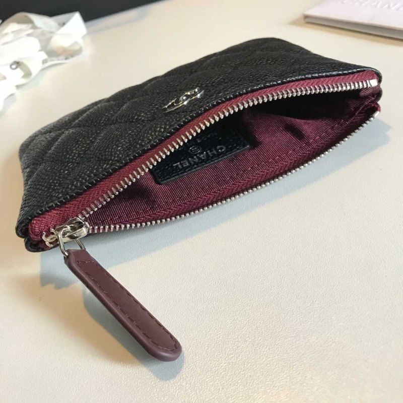 Ch*el caviar wallet black