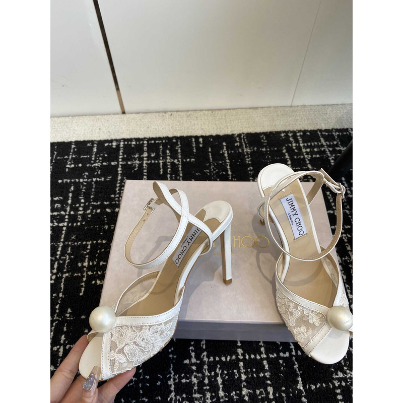 Jimmy Choo Sacora 85 Heels Ivory