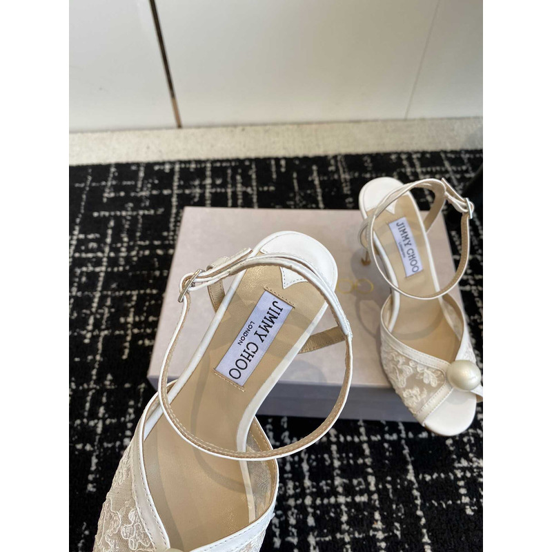 Jimmy Choo Sacora 85 Heels Ivory