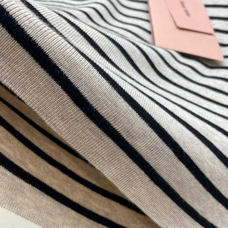 Miu Miu Cotton T-shirt And Mini Skirt Limestone/Black