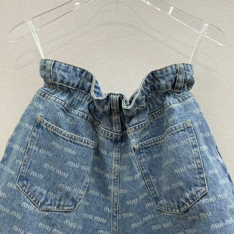 Miu Miu Denim Short Blue