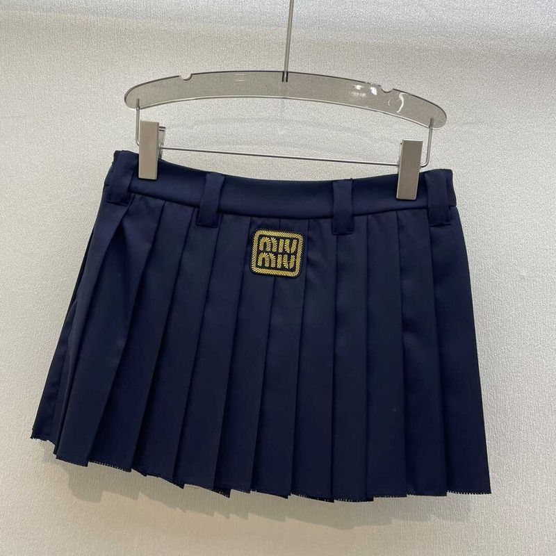 Miu Miu Mini Skirt Navy Blue