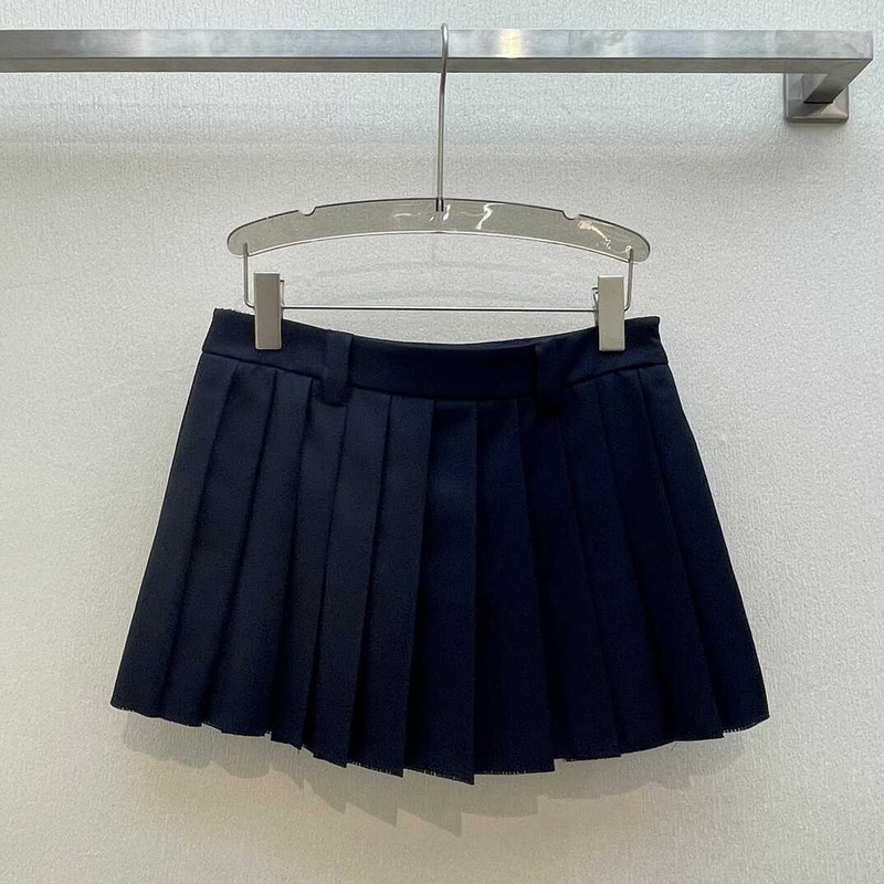 Miu Miu Mini Skirt Navy Blue