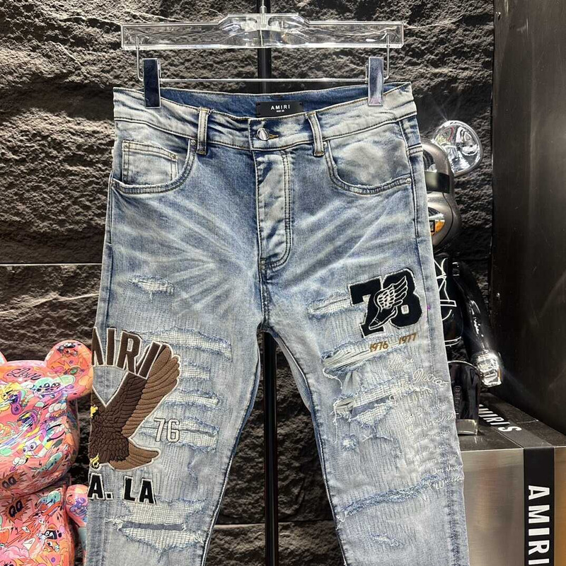 Amiri Varsity Straight Jean Blue