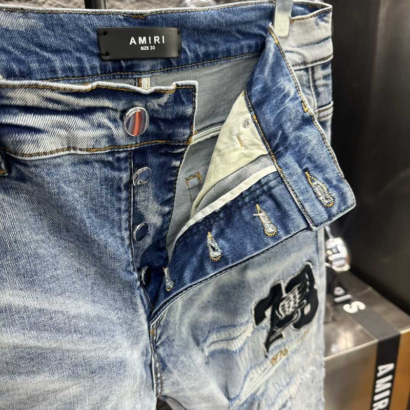 Amiri Varsity Straight Jean Blue