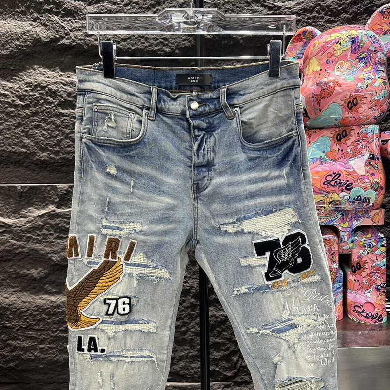 Amiri Varsity Straight Jean Blue