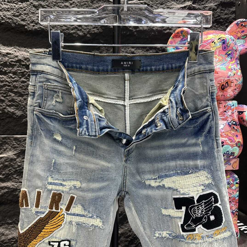 Amiri Varsity Straight Jean Blue