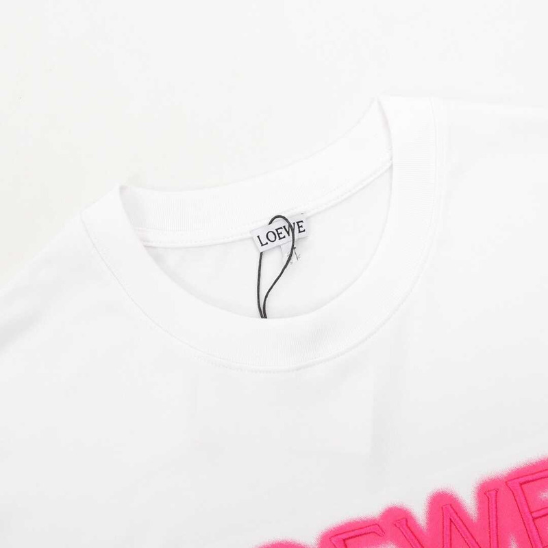Loewe Neon T-shirt White/Fluo Pink