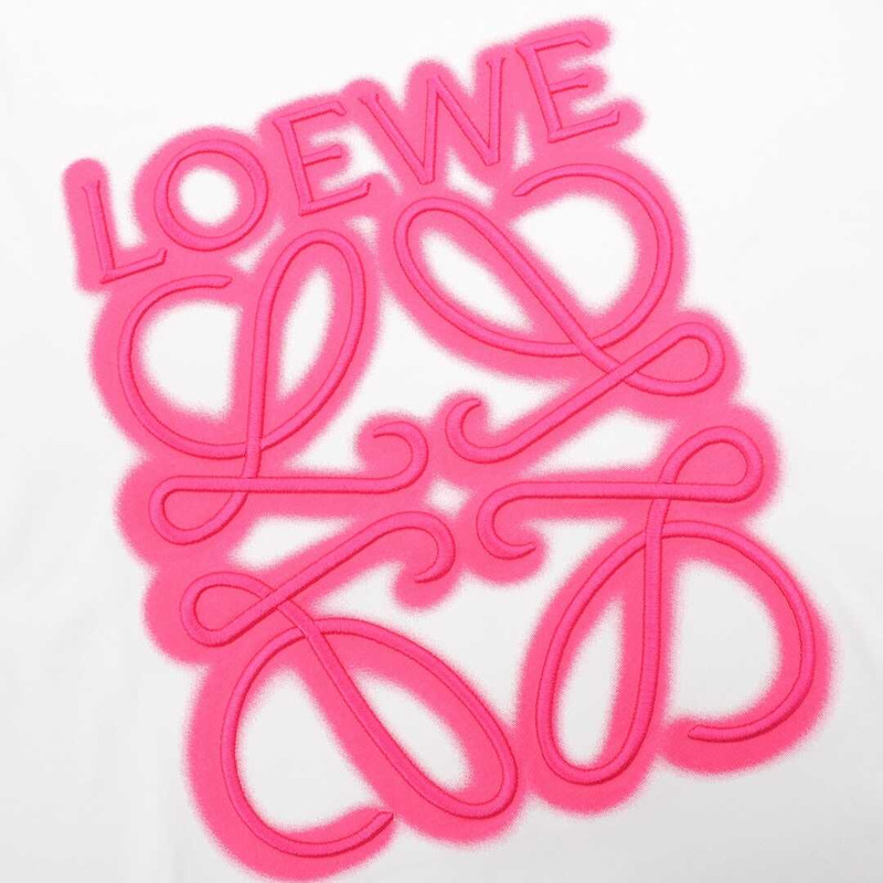 Loewe Neon T-shirt White/Fluo Pink
