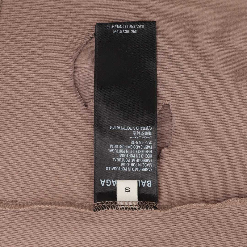 Ba*len*cia*ga caps t-shirt boxy fit in brown