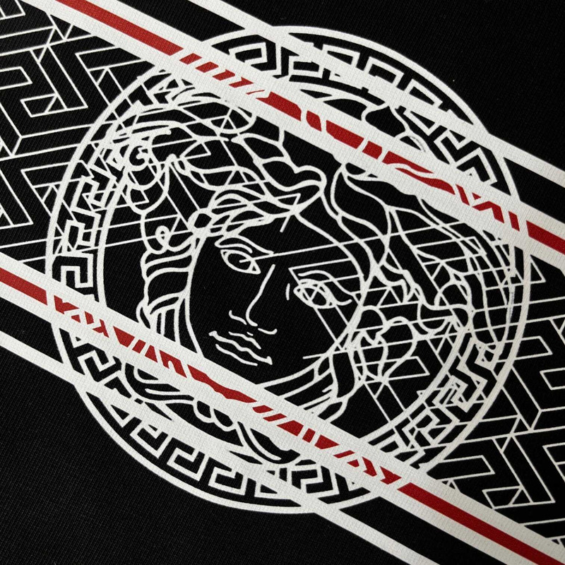 versace medusa F**e printed t-shirt black