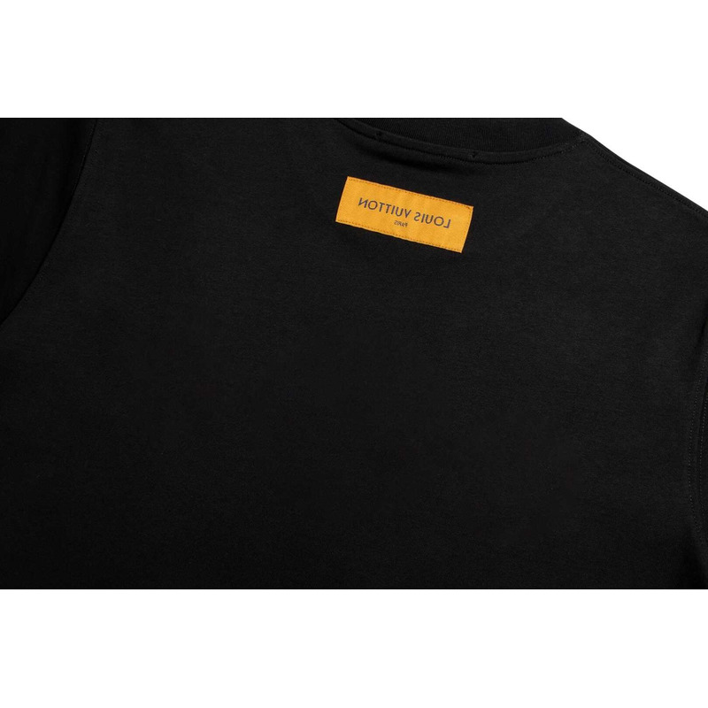l**is V*t*n  short-sleeved cotton knitted crewneck black