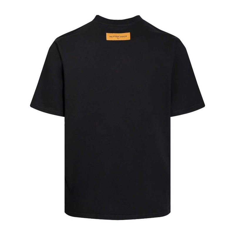l**is V*t*n graphic lv signature t-shirt black