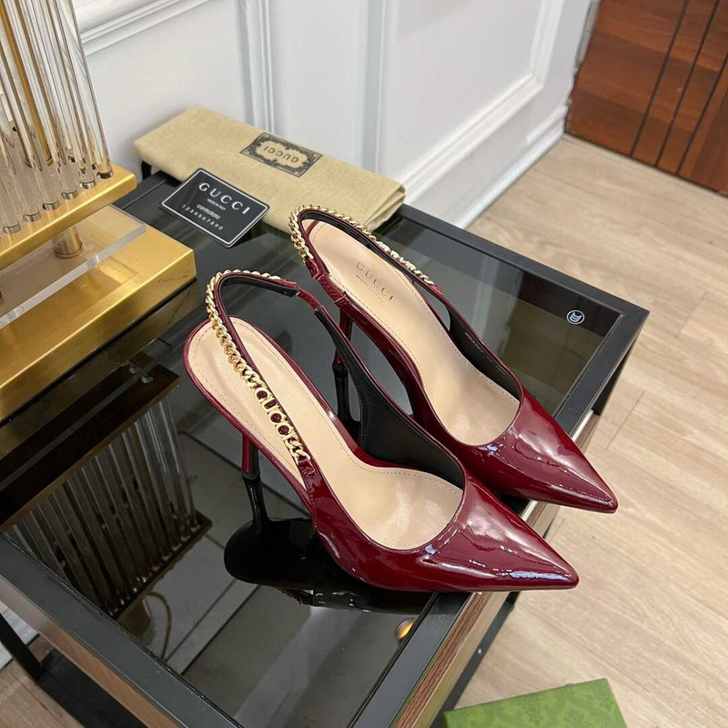 G*u*i signoria slingback pump burgundy