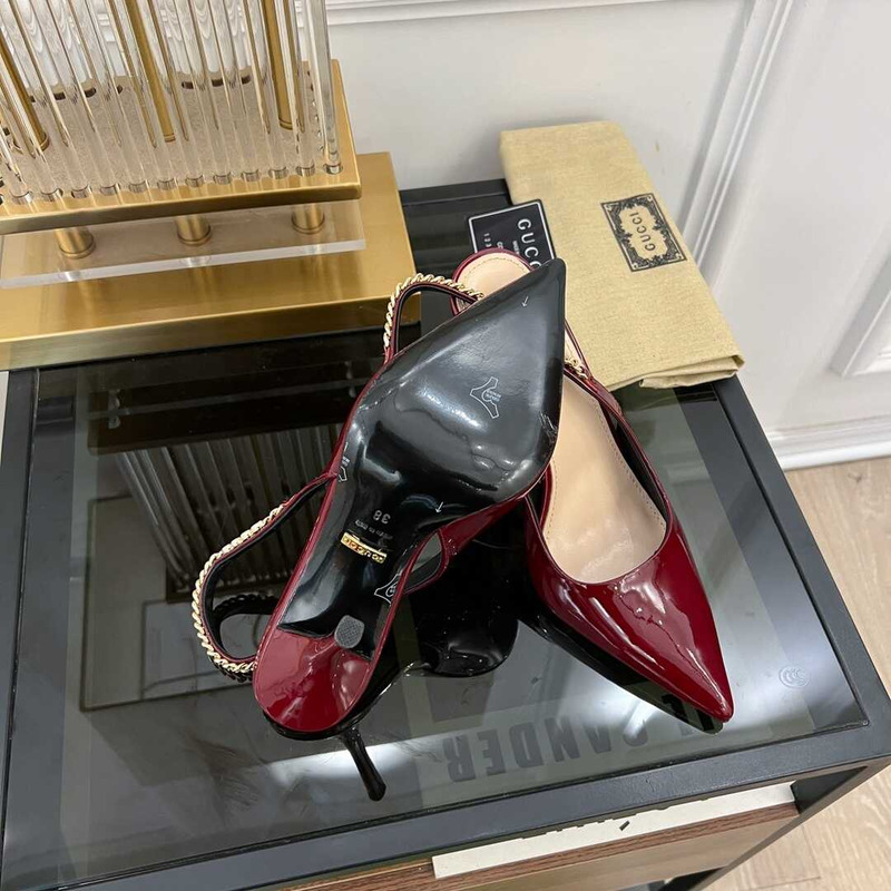 G*u*i signoria slingback pump burgundy