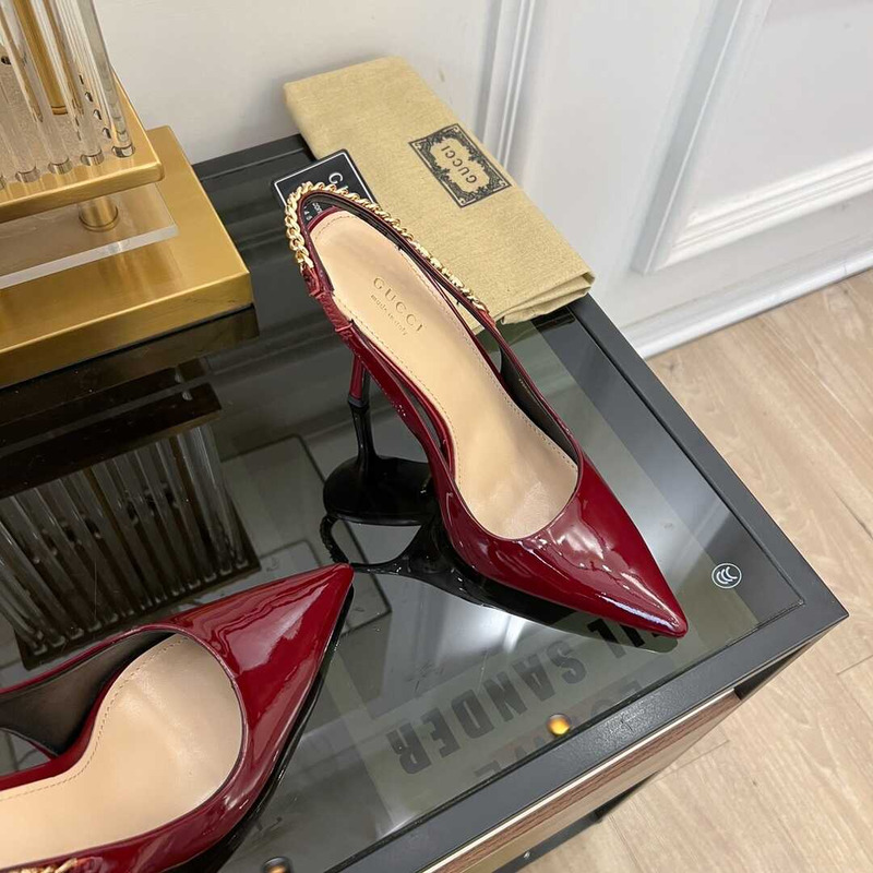 G*u*i signoria slingback pump burgundy