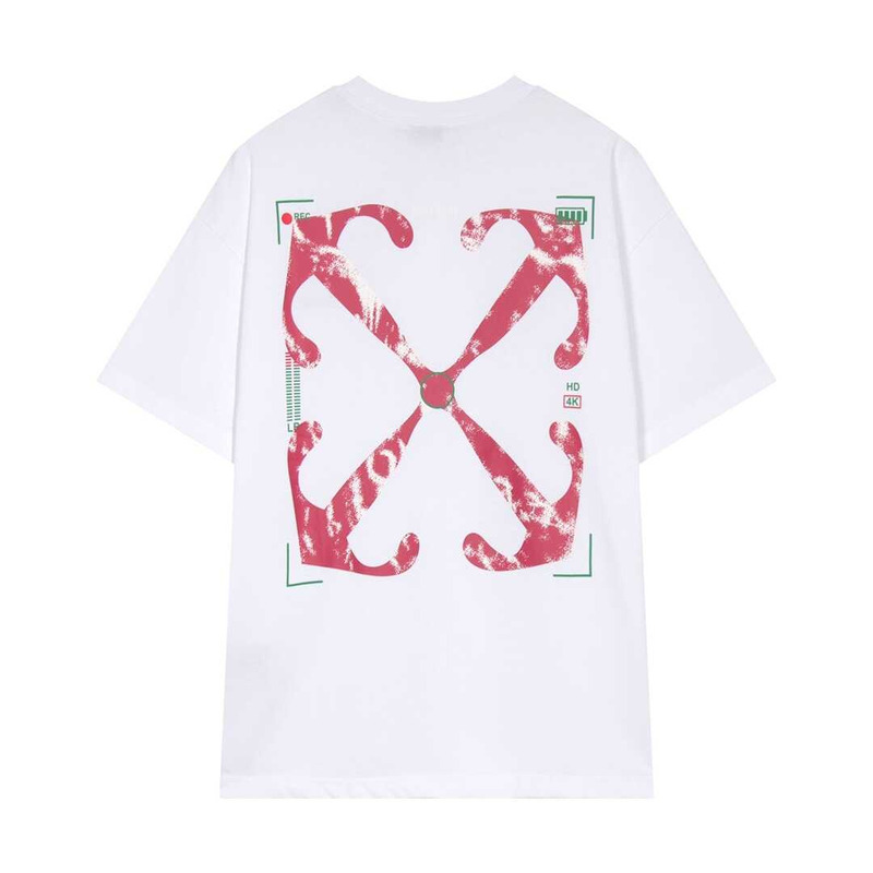 Off White Pink Arrow T-Shirt White