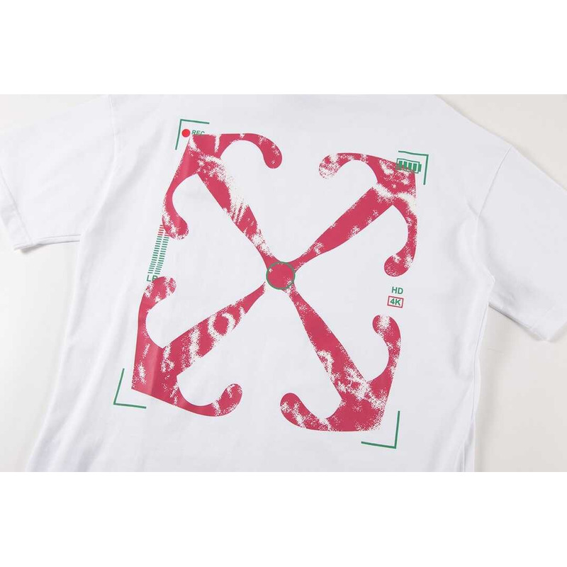 Off White Pink Arrow T-Shirt White