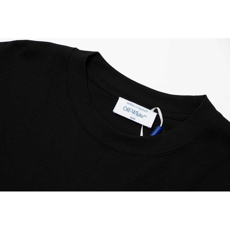 Off White Logic Slim T-Shirt Black